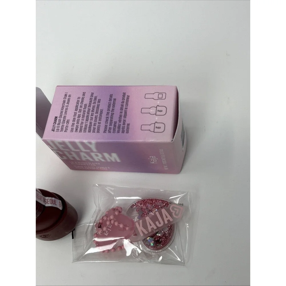 Kaja Jelly Charm Lip & Blush Glazed With Keychain #06 MOCHA GLAZE 0.17oz NEW!